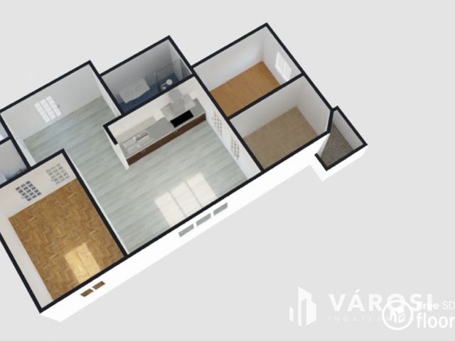 Nappali +3 szoba + 2 fürdő, a belvárosben !