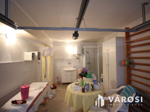 Lakás garázzsal, kerttel.
